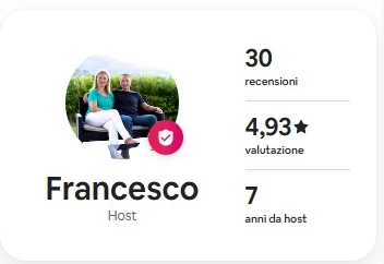 Francesco, Host Airbnb — 30 recensioni, 4,93 stelle, 7 anni da host